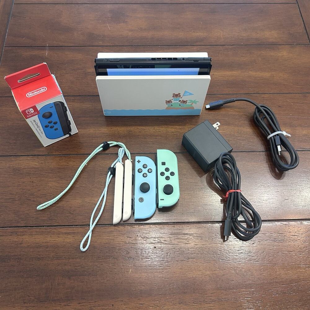 Nintendo Switch v1 Video Game Console HAC-001 Black Extra Joy Con